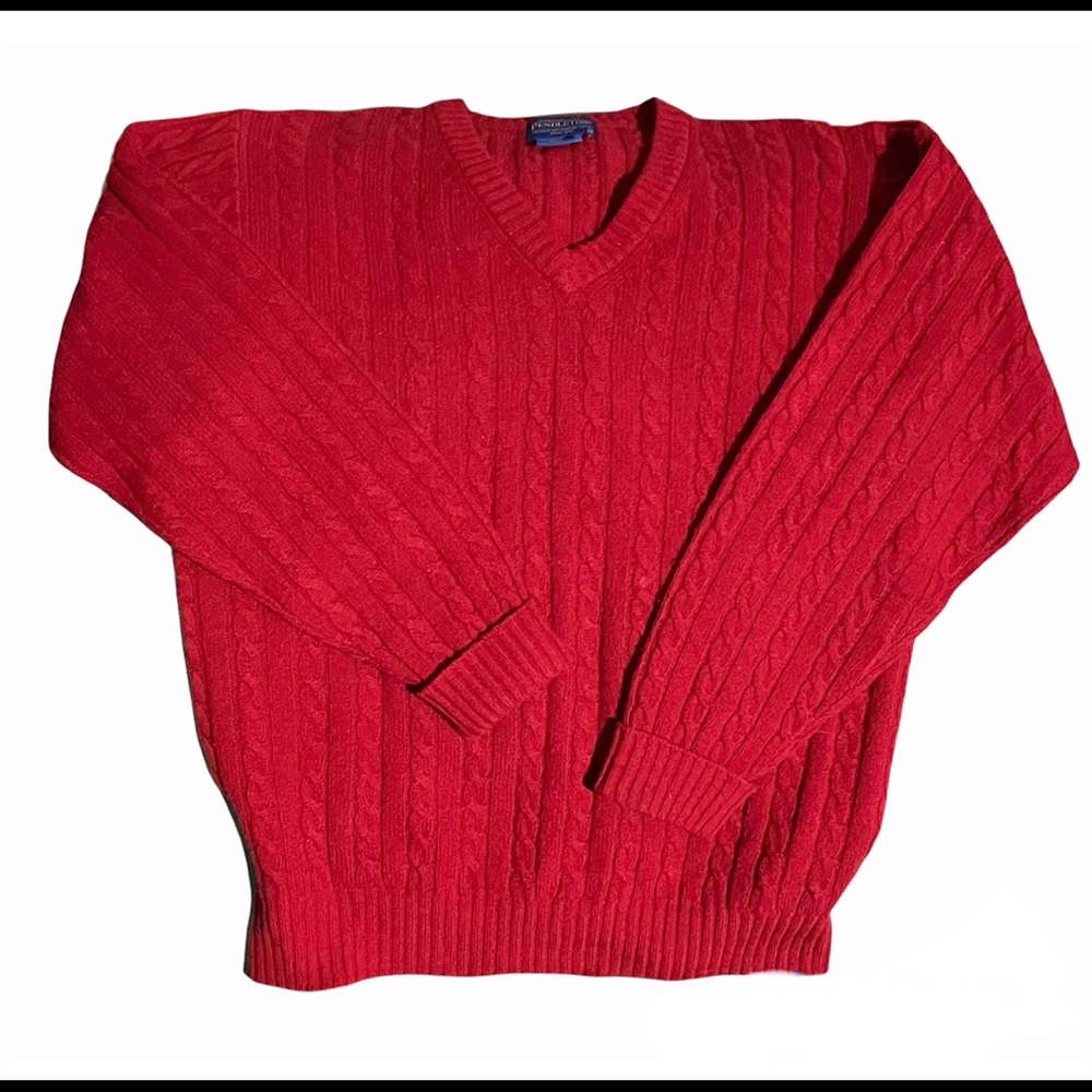 Pendleton Wool Men’s Cableknit Sweater Size M